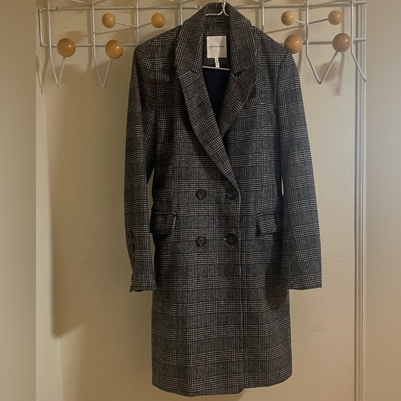 Avec Les Filles Plaid Long Blazer / Jacket - Picture 2 of 10